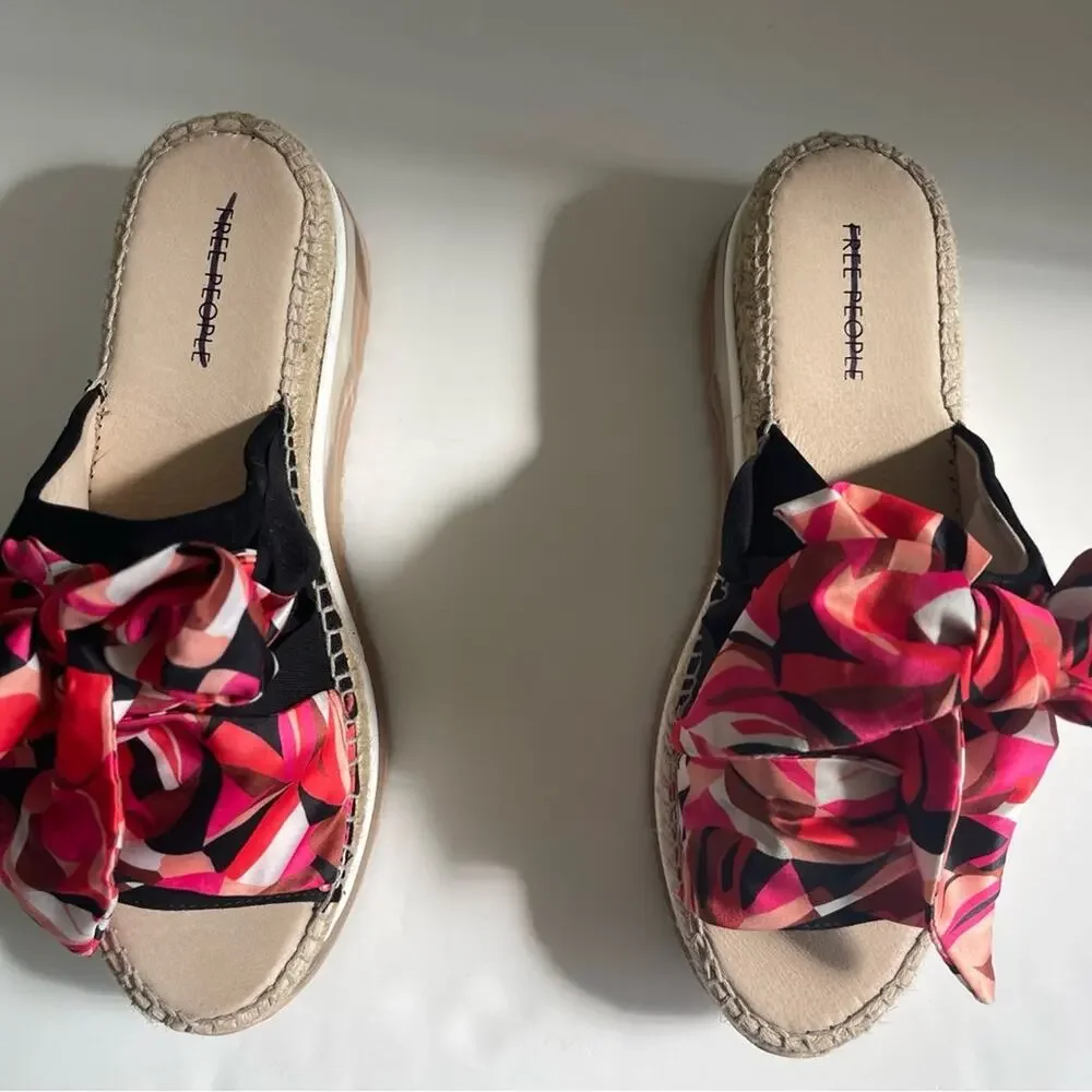 FREE PEOPLE Multi Color Watermelon Chapmin Sport Sandal